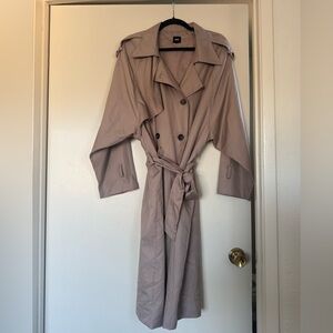 NUDE Double-Breasted Trench Coat
